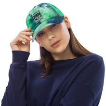 Load image into Gallery viewer, Tie dye hat w/ HG Vintage Green Embroidered Patch
